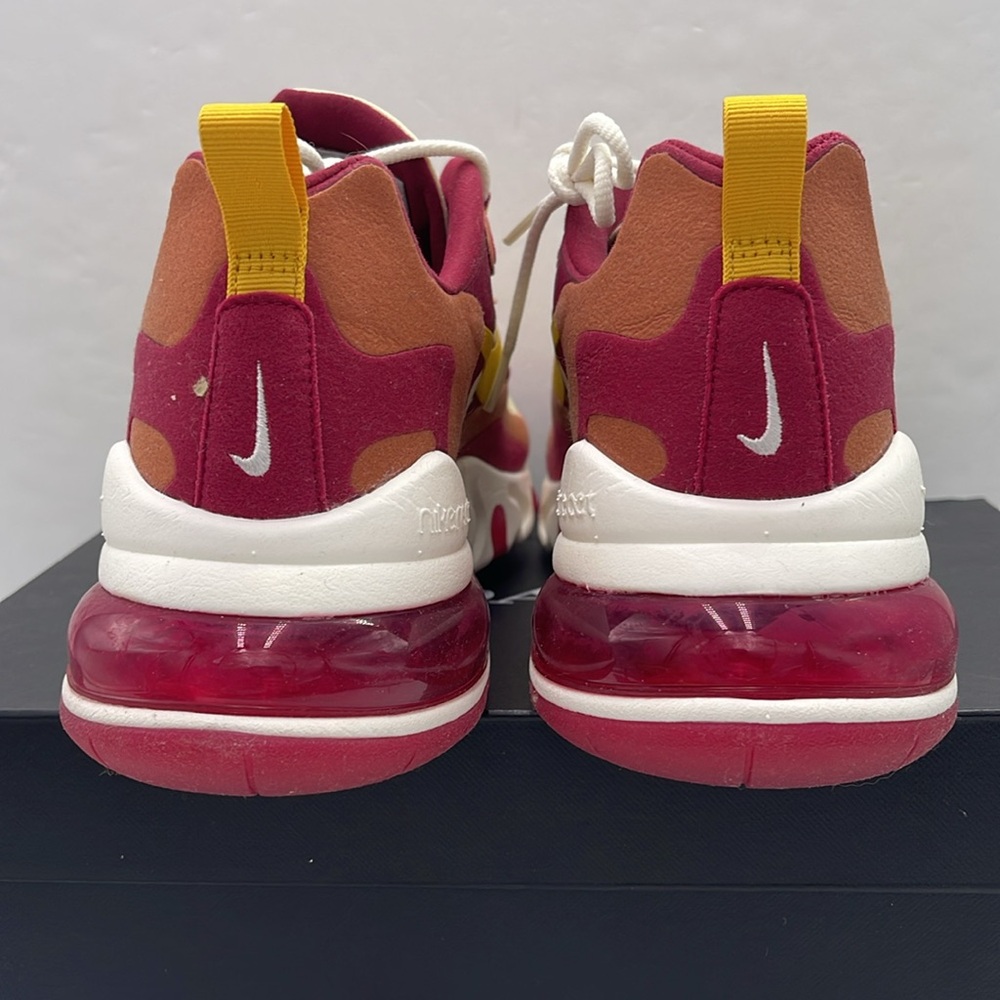 Nike Men’s AIR MAX 270 REACT Sneakers 
NOBLE RED/DARK SULFUR
A04971 601 - Picture 13 of 16
